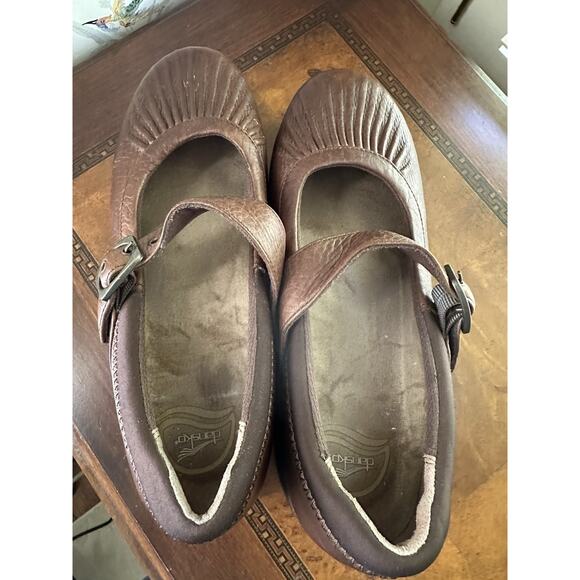 Dansko Kitty Jane US Women US 9.5 - 10 EU 40 Brown Leather Mary Jane Clogs - Picture 8 of 8